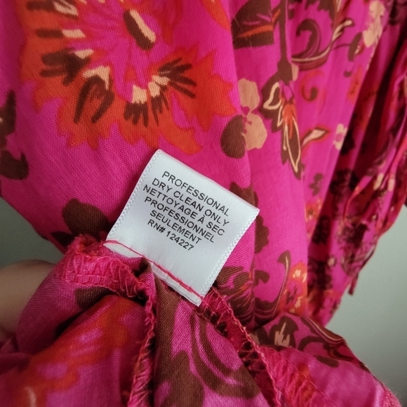 MISA Ysabel Printed V-Neck Maxi Dress size L NWT - Picture 10 of 10